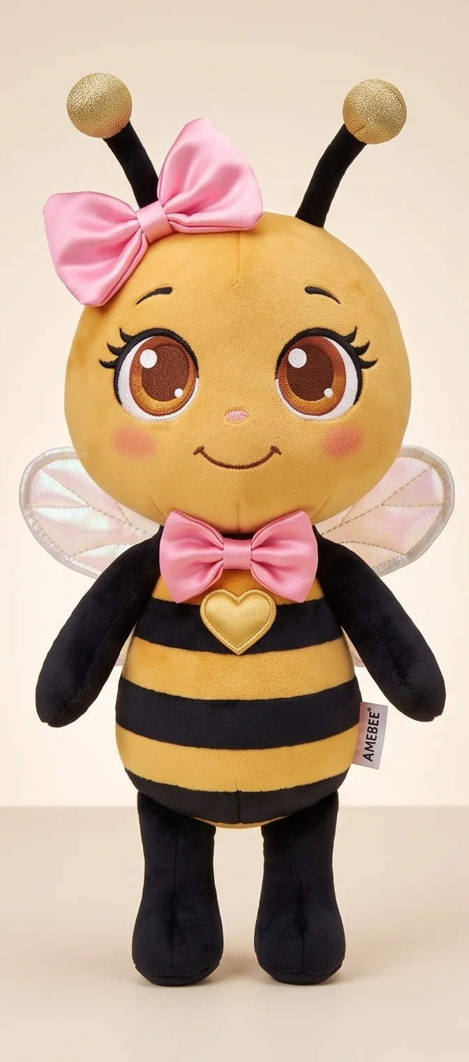 AmeBee plush toy, front view