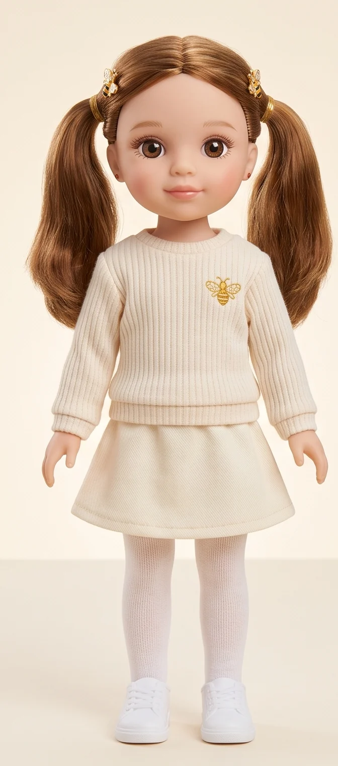 Amelie articulated doll, front view